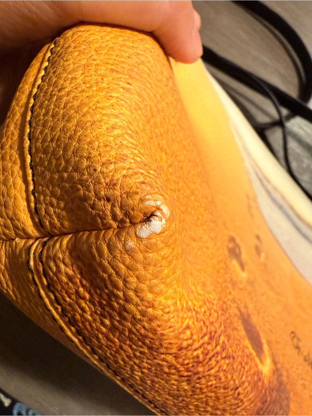 Women's Orange Beach-Print Crossbody Bag